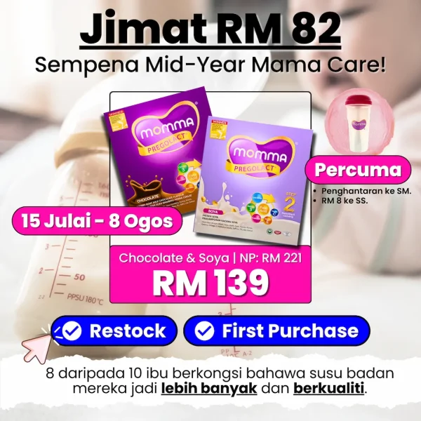 Promosi MOMMA® Pregolact® Mid Year Mama Care - Chocolate & Soya